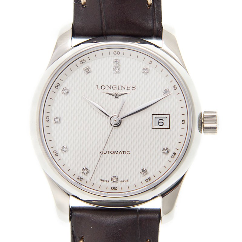  Shop Authentic Longines Master Collection Automatic 40mm White Dial Brown Leather Strap Watch for Men - L2.793.4.77.3 - Luxxuri