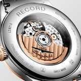  Shop Authentic Longines Record Black Dial Black Leather Strap Watch for Men - L2.821.5.57.2 - Luxxuri