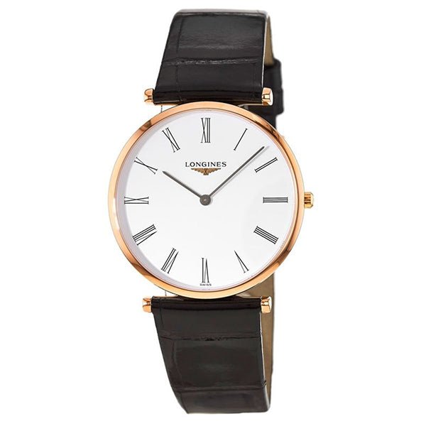  Shop Authentic Longines La Grande Classique De Longines White Dial Black Leather Strap Watch for Women - L4.755.1.91.2 - Luxxuri