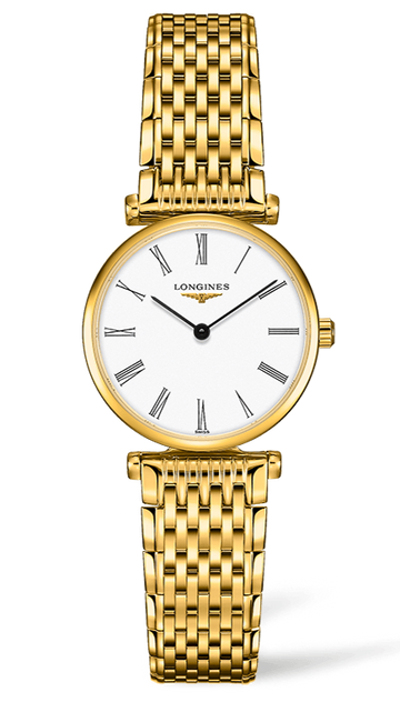  Shop Authentic Longines La Grande Classique De Longines White Dial Gold Steel Strap Watch for Women - L4.209.2.11.8 - Luxxuri
