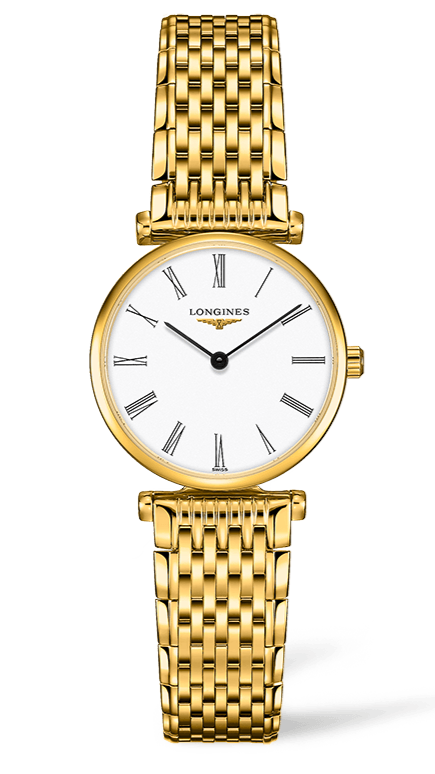  Shop Authentic Longines La Grande Classique De Longines White Dial Gold Steel Strap Watch for Women - L4.209.2.11.8 - Luxxuri