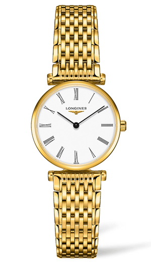  Shop Authentic Longines La Grande Classique De Longines White Dial Gold Steel Strap Watch for Women - L4.209.2.11.8 - Luxxuri