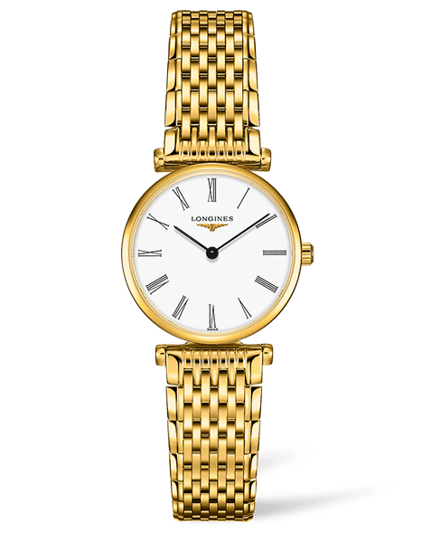  Shop Authentic Longines La Grande Classique De Longines White Dial Gold Steel Strap Watch for Women - L4.209.2.11.8 - Luxxuri