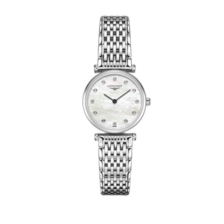  Shop Authentic Longines La Grande Classique Diamonds White Dial Silver Steel Strap Watch for Women - L4.209.4.87.6 - Luxxuri
