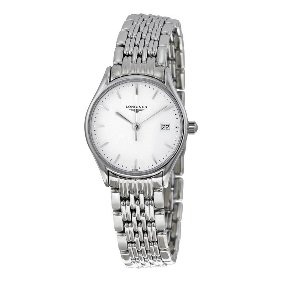  Shop Authentic Longines Lyre Classico 25mm White Dial Silver Stainless Steel Watch for Women - L4.259.4.12.6 - Luxxuri