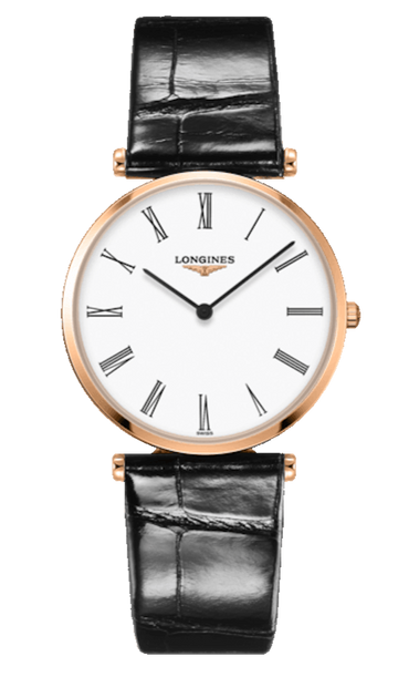  Shop Authentic Longines La Grande Classique De Longines White Dial Black Leather Strap Watch for Women - L4.755.1.91.2 - Luxxuri