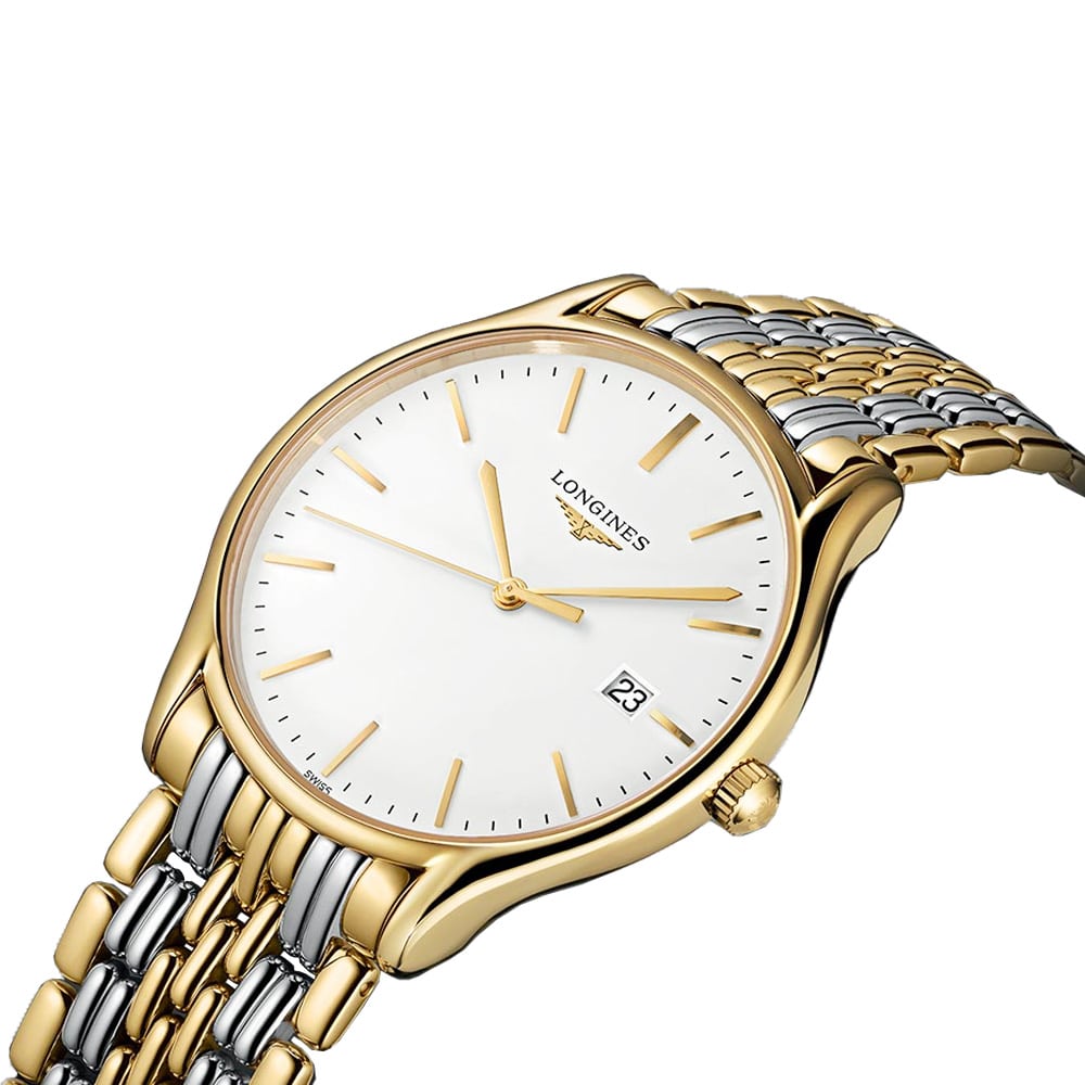  Shop Authentic Longines Lyre Quartz White Dial Gold Stainless Steel Watch for Women - L4.859.2.12.7 - Luxxuri