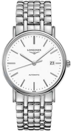  Shop Authentic Longines Presence Automatic White Dial Silver Steel Strap Watch for Men - L4.921.4.12.6 - Luxxuri
