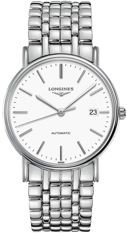  Shop Authentic Longines Presence Automatic White Dial Silver Steel Strap Watch for Men - L4.921.4.12.6 - Luxxuri