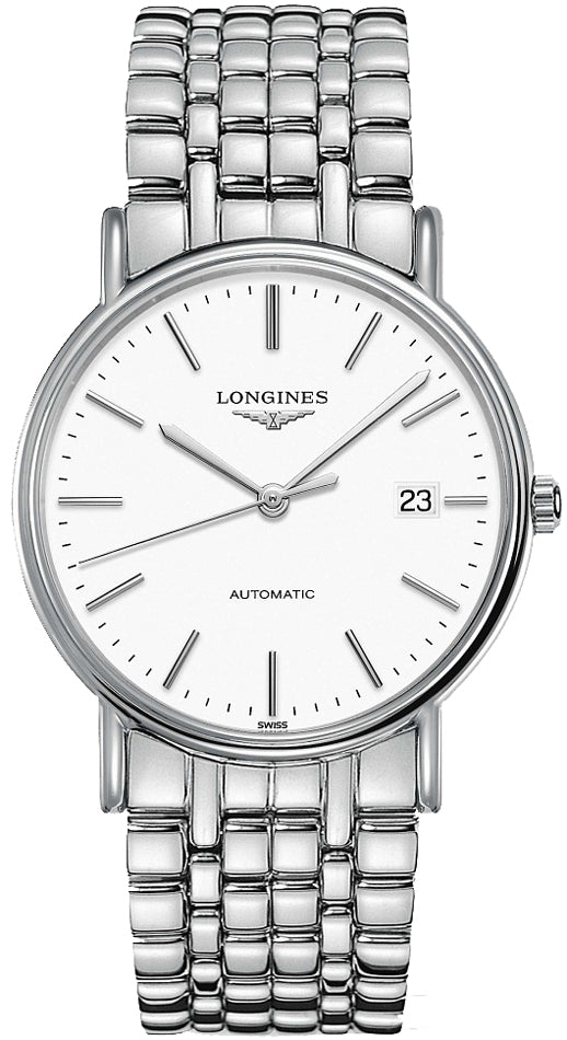  Shop Authentic Longines Presence 38.5mm Automatic Stainless Steel Watch for Men - L4.921.4.12.6 - Luxxuri