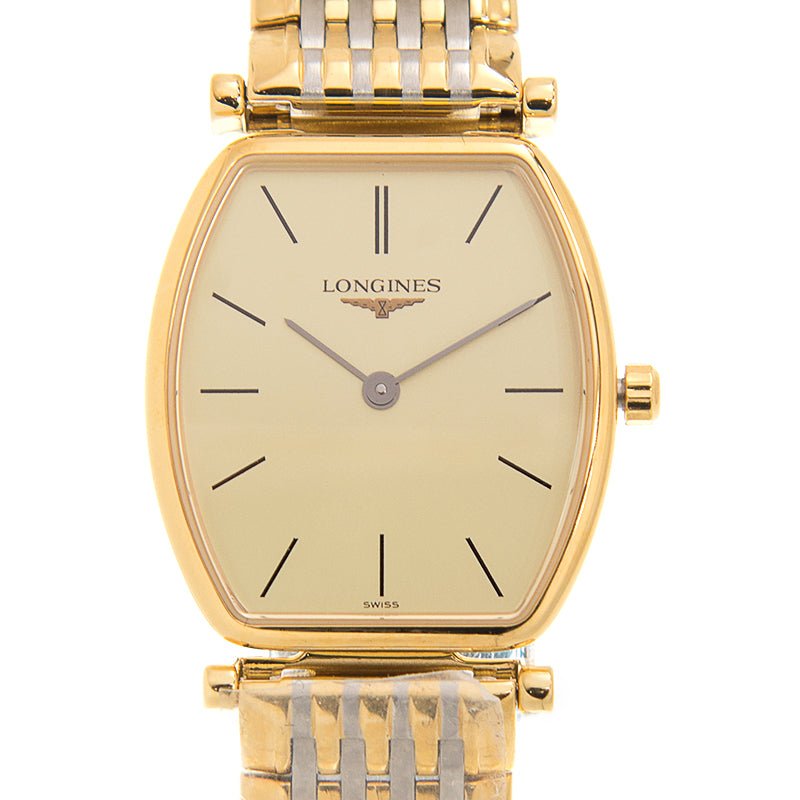  Shop Authentic Longines La Grande Classique Tonneau 22 Yellow Gold Watch for Women - L4.205.2.32.7 - Luxxuri