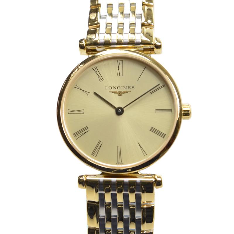 Longines La Grande Classique de Longines Gold Dial Two Tone Steel Strap Watch for Women - L4.209.2.31.7