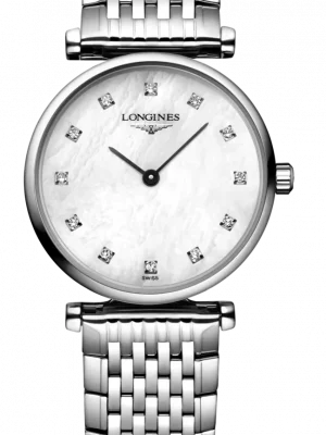  Shop Authentic Longines La Grande Classique Diamonds White Dial Silver Steel Strap Watch for Women - L4.209.4.87.6 - Luxxuri