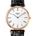  Shop Authentic Longines La Grande Classique De Longines White Dial Black Leather Strap Watch for Women - L4.755.1.91.2 - Luxxuri