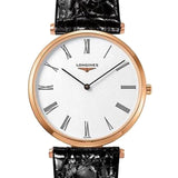  Shop Authentic Longines La Grande Classique De Longines White Dial Black Leather Strap Watch for Women - L4.755.1.91.2 - Luxxuri