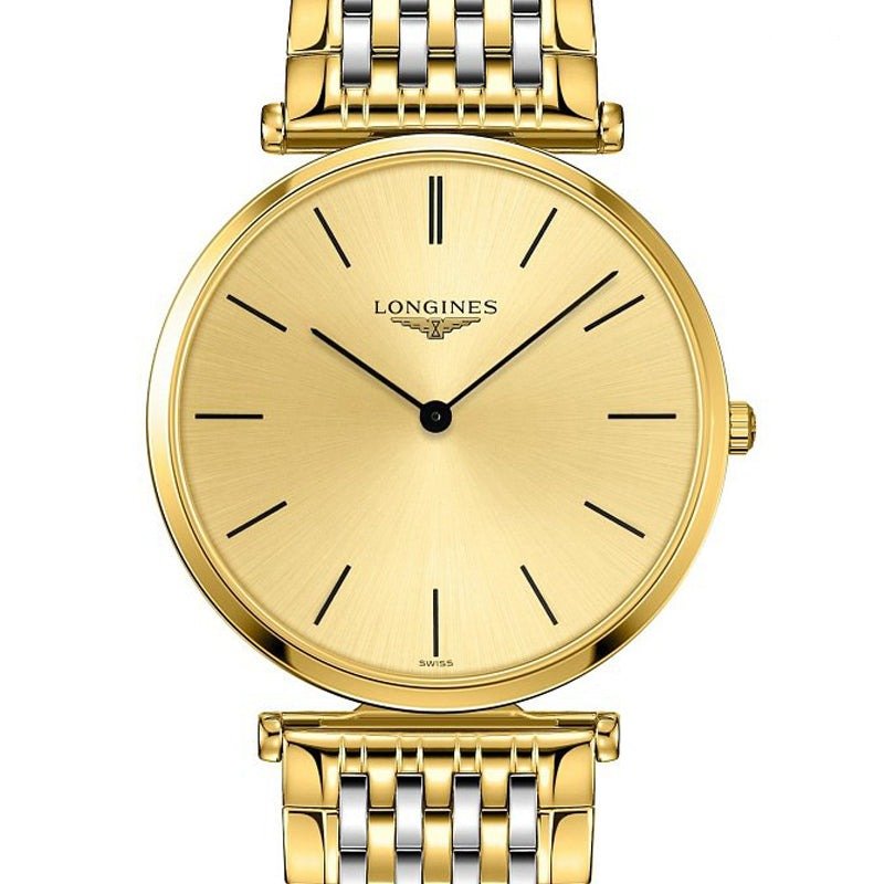 Shop Authentic Longines La Grande Classique De Longines Gold Dial Two Tone Mesh Bracelet Watch for Women - L4.755.2.32.7 - Luxxuri