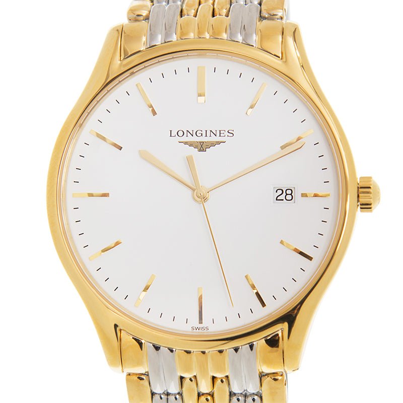  Shop Authentic Longines Lyre Quartz White Dial Gold Stainless Steel Watch for Women - L4.859.2.12.7 - Luxxuri