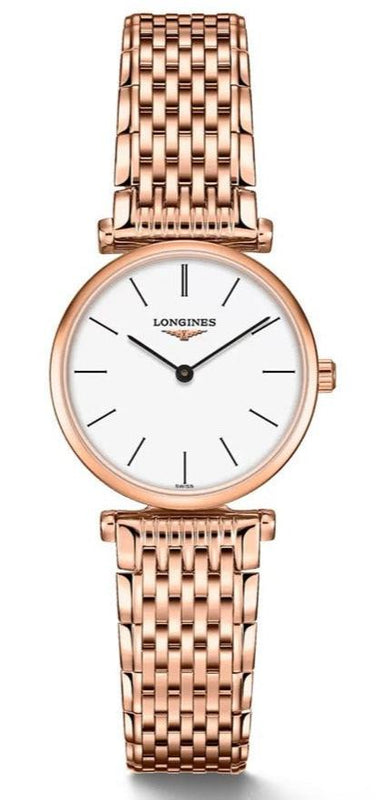  Shop Authentic Longines La Grande Classique White Dial Rose Gold Mesh Bracelet Watch for Women - L4.209.1.92.8 - Luxxuri