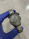  Shop Authentic Fossil Rye Automatic Skeleton Silver Dial Silver Steel Strap Watch for Women - BQ3753 - Luxxuri