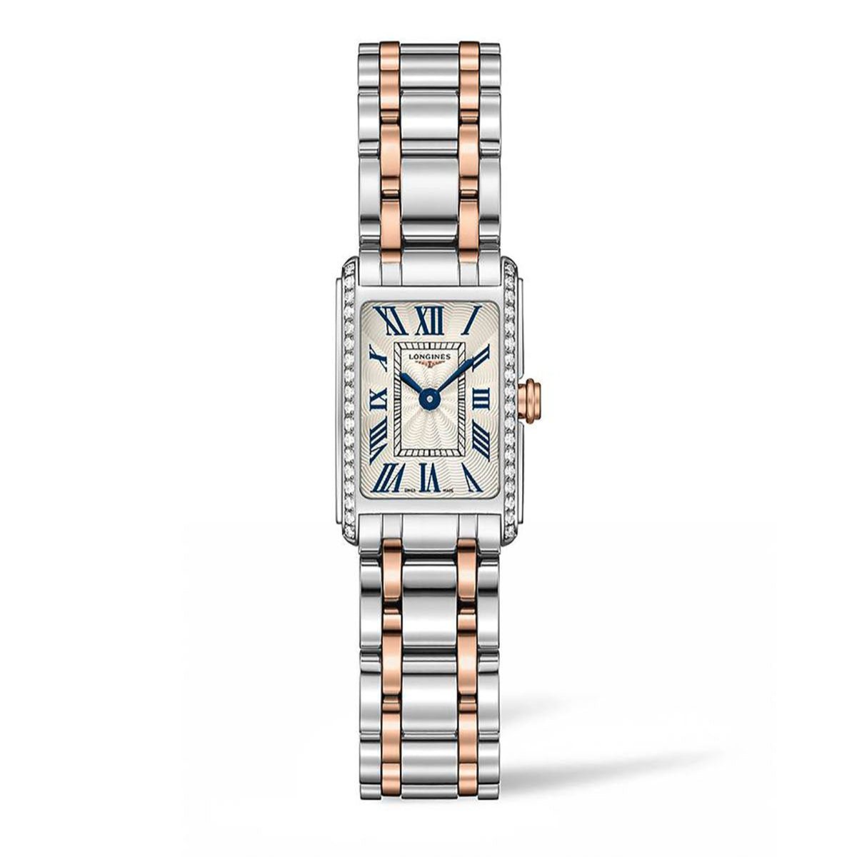  Shop Authentic Longines Dolcevita Diamonds White Dial Two Tone Steel Strap Watch for Women - L5.258.5.79.7 - Luxxuri