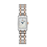  Shop Authentic Longines Dolcevita Diamonds Mother of Pearl White Dial Two Tone Steel Strap Watch for Women - L5.258.5.89.7 - Luxxuri
