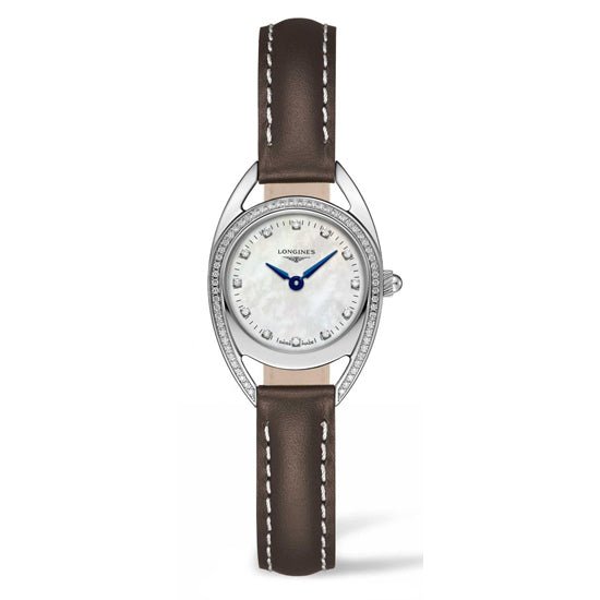  Shop Authentic Longines Equestrian Mother of Pearl Dial Brown Leather Strap Watch for Women - L6.136.0.87.2 - Luxxuri