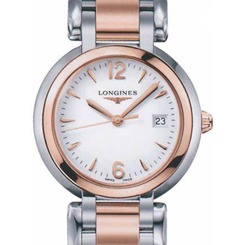  Shop Authentic Longines PrimaLuna Quartz White Dial Two Tone Steel Strap Watch for Women - L8.110.5.16.6 - Luxxuri