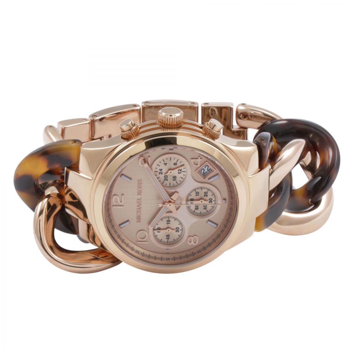 Shop Authentic Michael Kors Runway Rose Gold Dial Two Tone Steel Strap Watch for Women - MK4269 - Luxxuri