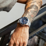  Shop Authentic Citizen Promaster Mechanical Blue Dial Silver Steel Strap Watch For Men - NJ0121-89L - Luxxuri