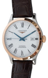  Shop Authentic Longines Record Automatic Stainless Steel 18K Gold Watch for Men - L2.821.5.11.2 - Luxxuri