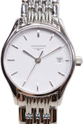  Shop Authentic Longines Lyre Classico 25mm White Dial Silver Stainless Steel Watch for Women - L4.259.4.12.6 - Luxxuri