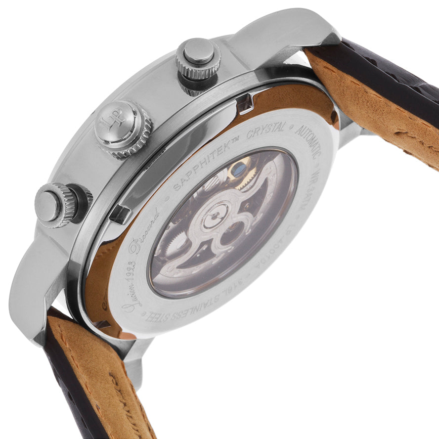  Shop Authentic Fossil Boyfriend Automatic Skeleton Silver Dial Brown Leather Strap Watch for Women - ME3109 - Luxxuri