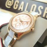  Shop Authentic Fossil Stella Multifunction Rose Gold Dial Two Tone Steel Strap Watch for Women - ES4755 - Luxxuri