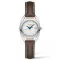  Shop Authentic Longines Equestrian Mother of Pearl Dial Brown Leather Strap Watch for Women - L6.136.0.87.2 - Luxxuri