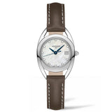  Shop Authentic Longines Equestrian Mother of Pearl Dial Brown Leather Strap Watch for Women - L6.136.0.87.2 - Luxxuri