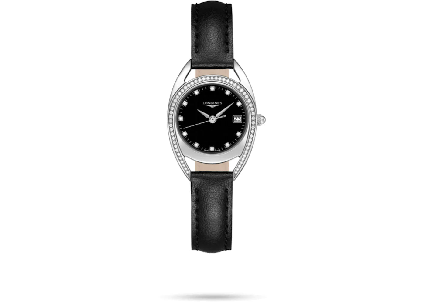  Shop Authentic Longines Equestrian Arche Quartz Diamond Black Dial Watch for Women - L6.136.0.57.0 - Luxxuri