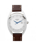  Shop Authentic Longines Equestrian Mother of Pearl Dial Brown Leather Strap Watch for Women - L6.136.4.87.2 - Luxxuri