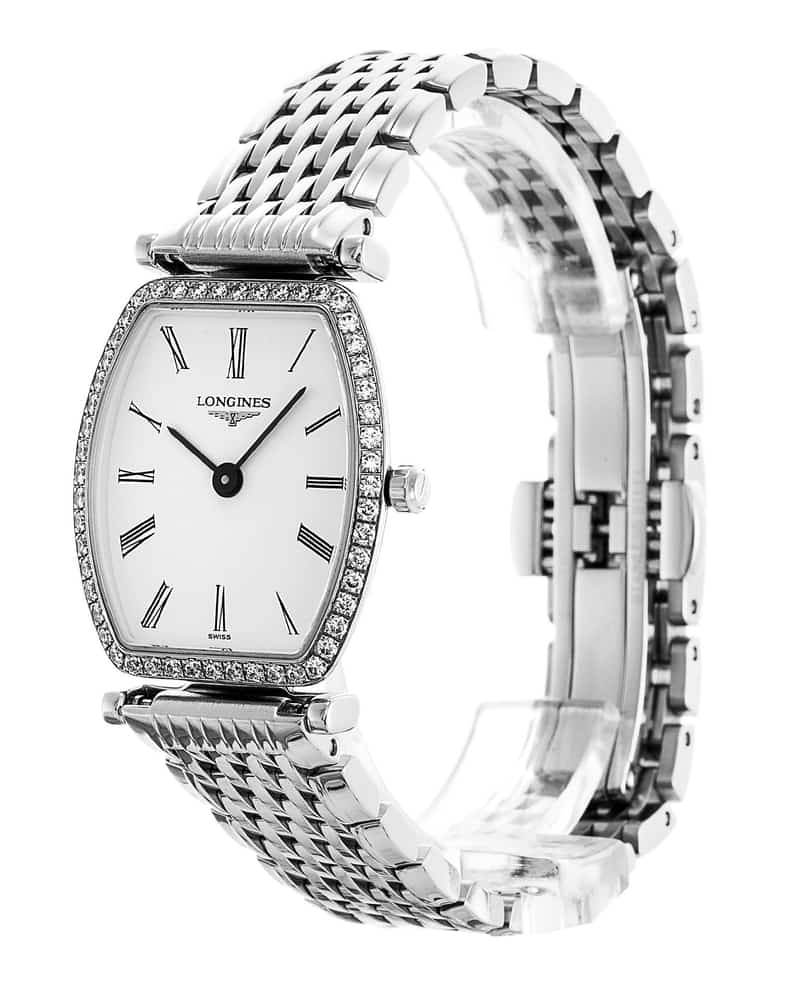  Shop Authentic Longines La Grande Classique de Longines Tonneau 22 Diamond Watch for Women - L4.288.0.11.6 - Luxxuri
