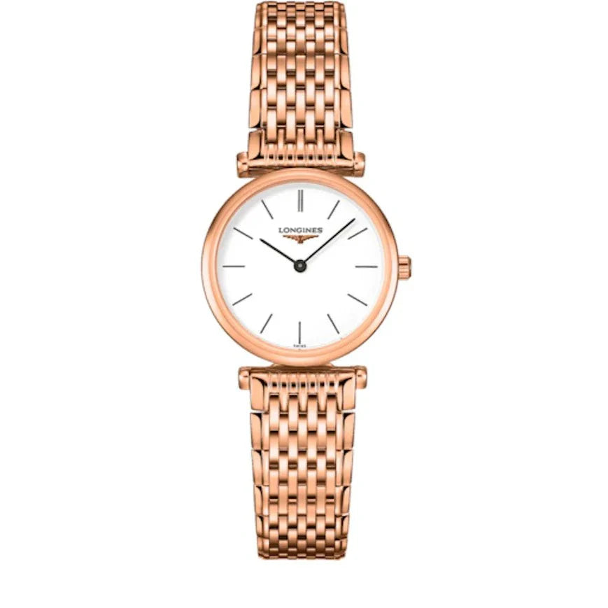  Shop Authentic Longines La Grande Classique White Dial Rose Gold Mesh Bracelet Watch for Women - L4.209.1.92.8 - Luxxuri