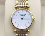  Shop Authentic Longines La Grande Classique White Dial Two Tone Mesh Bracelet Watch for Women - L4.209.2.12.7 - Luxxuri