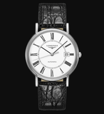  Shop Authentic Longines Presence 38.5mm Automatic White Dial Black Leather Strap Watch for Men - L4.921.4.11.2 - Luxxuri