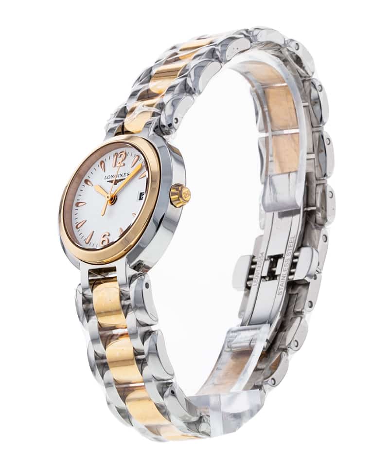  Shop Authentic Longines PrimaLuna Quartz White Dial Two Tone Steel Strap Watch for Women - L8.110.5.16.6 - Luxxuri