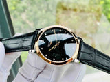  Shop Authentic Longines Record Black Dial Black Leather Strap Watch for Men - L2.821.5.57.2 - Luxxuri