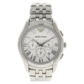  Shop Authentic Emporio Armani Velente Chronograph Quartz Silver Dial Silver Steel Strap Watch For Men - AR1702 - Luxxuri
