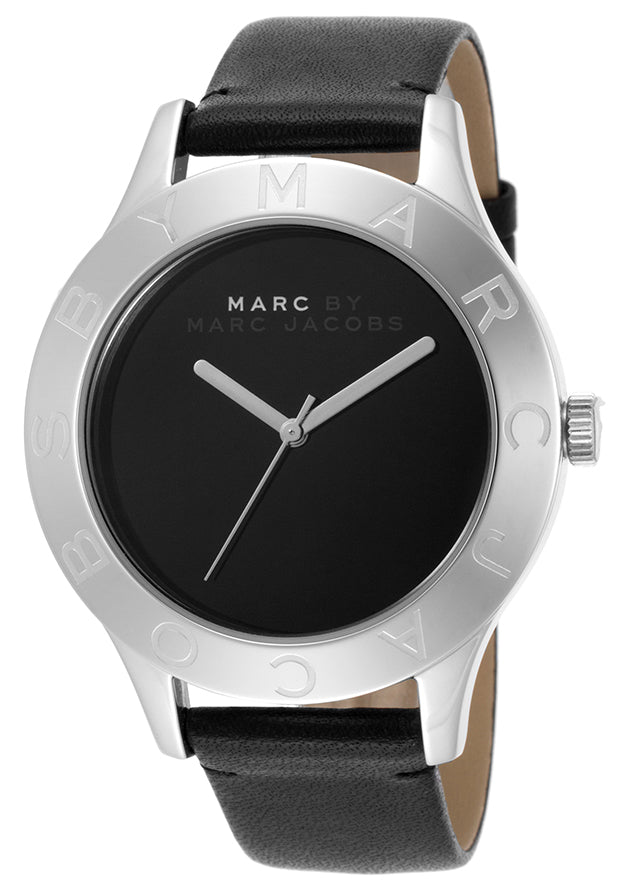  Shop Authentic Marc Jacobs Blade Black Dial Black Leather Strap Watch for Women - MBM1205 - Luxxuri