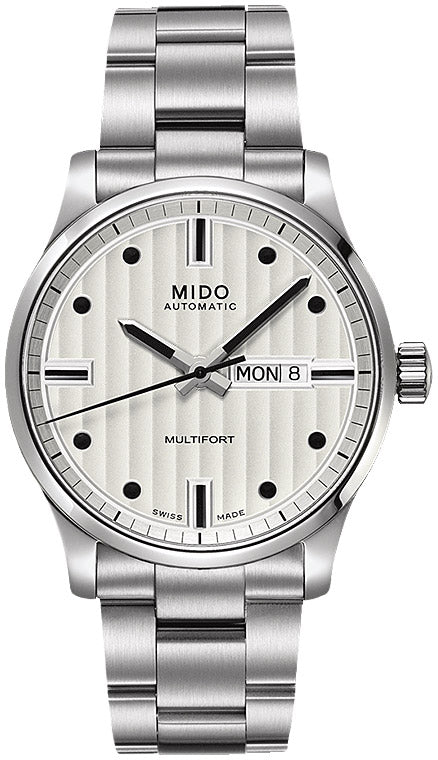  Shop Authentic Mido Multifort Automatic Silver Dial Silver Steel Strap Watch For Men - M005.430.11.031.80 - Luxxuri