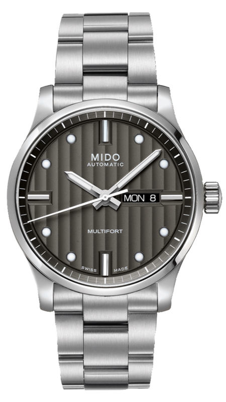  Shop Authentic Mido Multifort Automatic Gray Dial Silver Steel Strap Watch For Men - M005.430.11.061.80 - Luxxuri