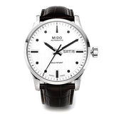  Shop Authentic Mido Multifort Automatic Silver Dial Black Leather Strap Watch For Men - M005.430.16.031.80 - Luxxuri