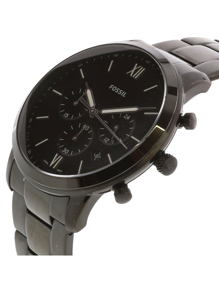 Shop Authentic Fossil Neutra Chronograph Black Dial Black Steel Strap Watch for Men - FS5474 - Luxxuri
