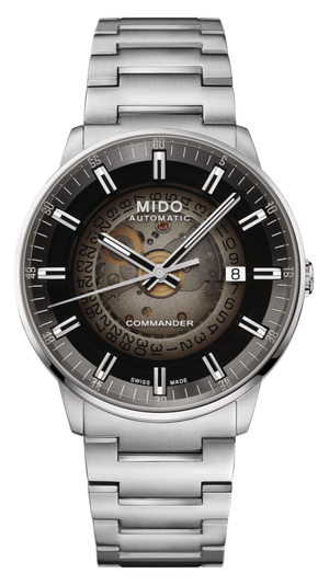  Shop Authentic Mido Commander Automatic Gradient Black Dial Silver Steel Strap Watch For Men - M021.407.11.411.00 - Luxxuri